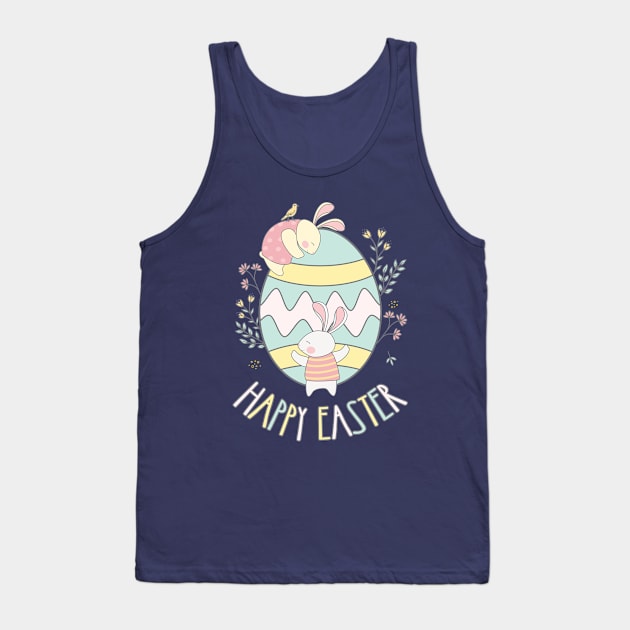 Easter 2022 Easter Day Bunnies Egg Hunting Tank Top by Fitastic